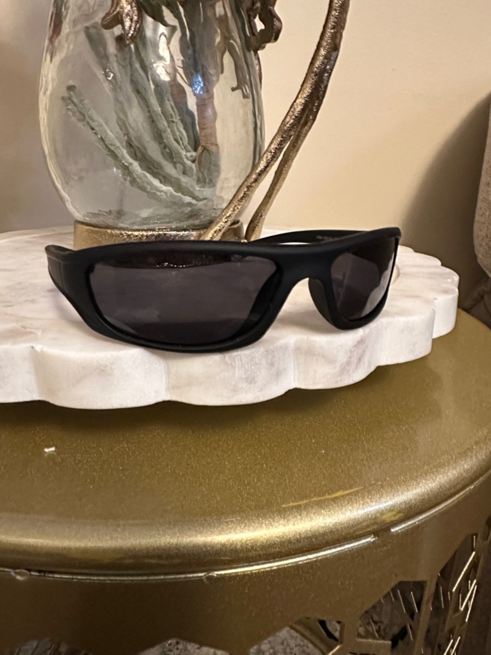 Men's Black Wraparound Sunglasses - Lightweight Sport Style